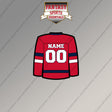 Washington Capitals Personalized Current Home Jersey Magnets