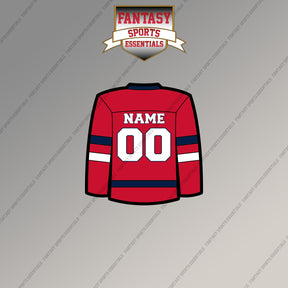 Washington Capitals Personalized Current Home Jersey Magnets