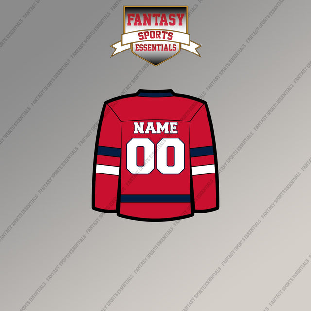 Washington Capitals Personalized Current Home Jersey Magnets