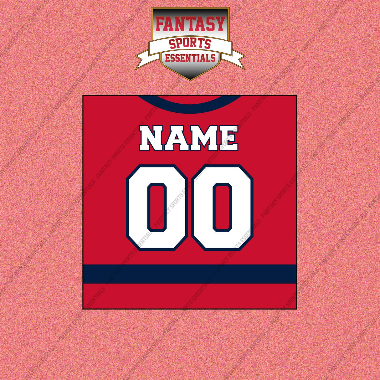Washington Capitals Personalized Current Home Jersey Wall Art Prints