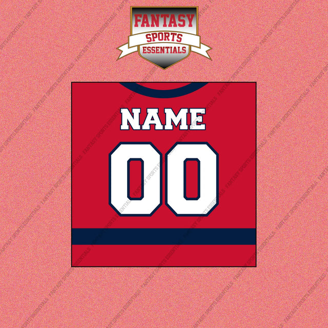 Washington Capitals Personalized Current Home Jersey Wall Art Prints