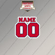 Washington Capitals Personalized Current Name and Number Magnets