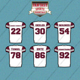 Washington Commanders 2025 Away Jersey Car Decals (Choose Your Player) Page 2