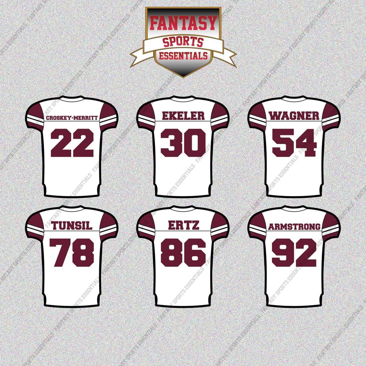 Washington Commanders 2025 Away Jersey Glossy Stickers (Choose Your Player) Page 2