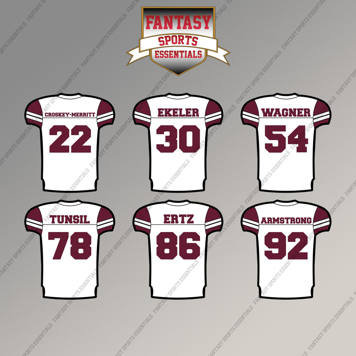Washington Commanders 2025 Away Jersey Magnets (Choose Your Player) Page 2
