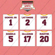 Washington Commanders 2025 Away Jersey Wall Art Prints (Choose Your Player) Page 1 