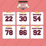 Washington Commanders 2025 Away Jersey Wall Art Prints (Choose Your Player) Page 2