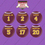 Washington Commanders 2025 Home Jersey Button Pins (Choose Your Player) Page 1