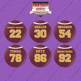 Washington Commanders 2025 Home Jersey Button Pins (Choose Your Player) Page 2