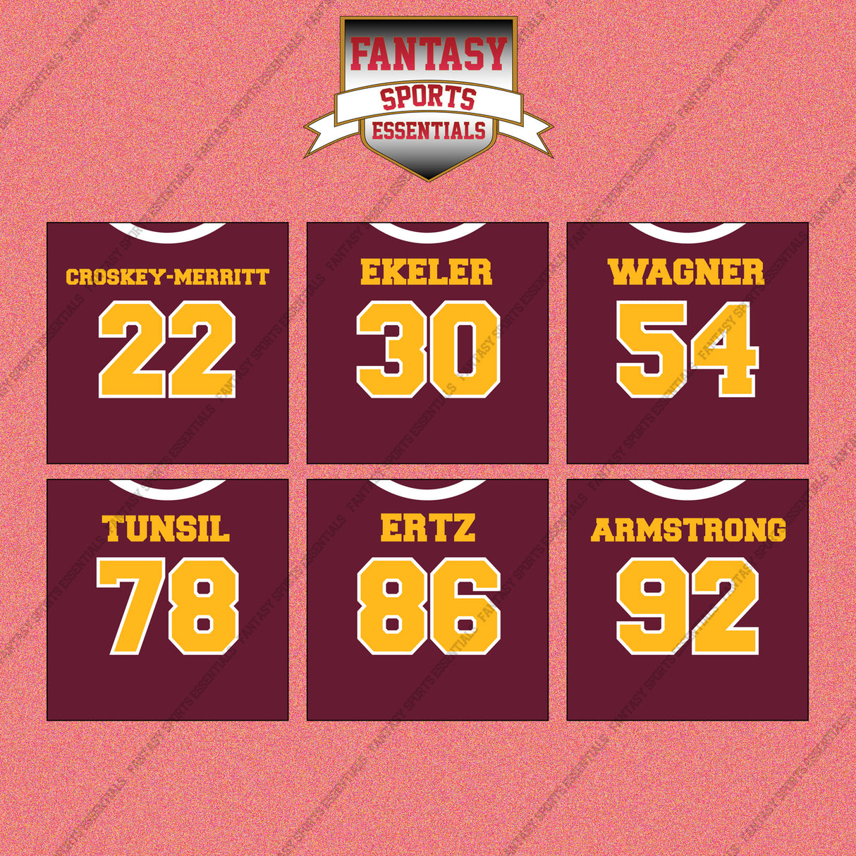 Washington Commanders 2025 Home Jersey Wall Art Prints (Choose Your Player) Page 2