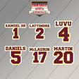 Washington Commanders 2025 Name and Number Magnets (Choose Your Player) Page 1