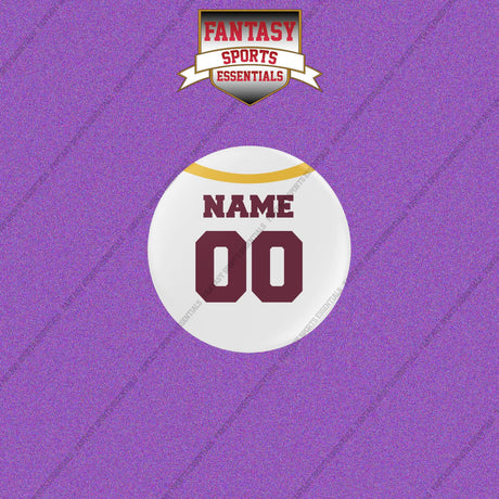 Washington Commanders Personalized Current Away Jersey Buttons