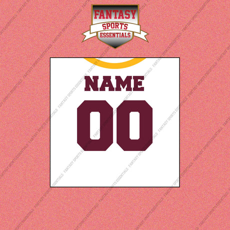 Washington Commanders Personalized Current Away Jersey Wall Art Prints