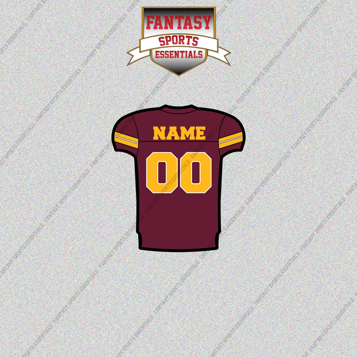 Washington Commanders Personalized Current Home Jersey Glossy Stickers