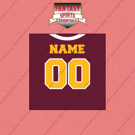 Washington Commanders Personalized Current Home Jersey Wall Art Prints