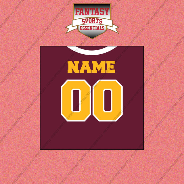 Washington Commanders Personalized Current Home Jersey Wall Art Prints