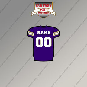 Washington Huskies Football Personalized Current Home Jersey Magnets