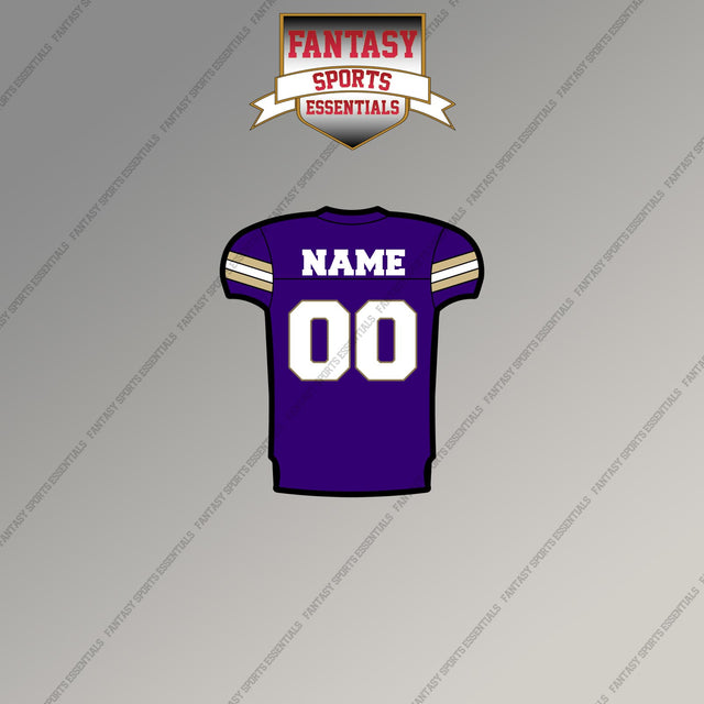 Washington Huskies Football Personalized Current Home Jersey Magnets