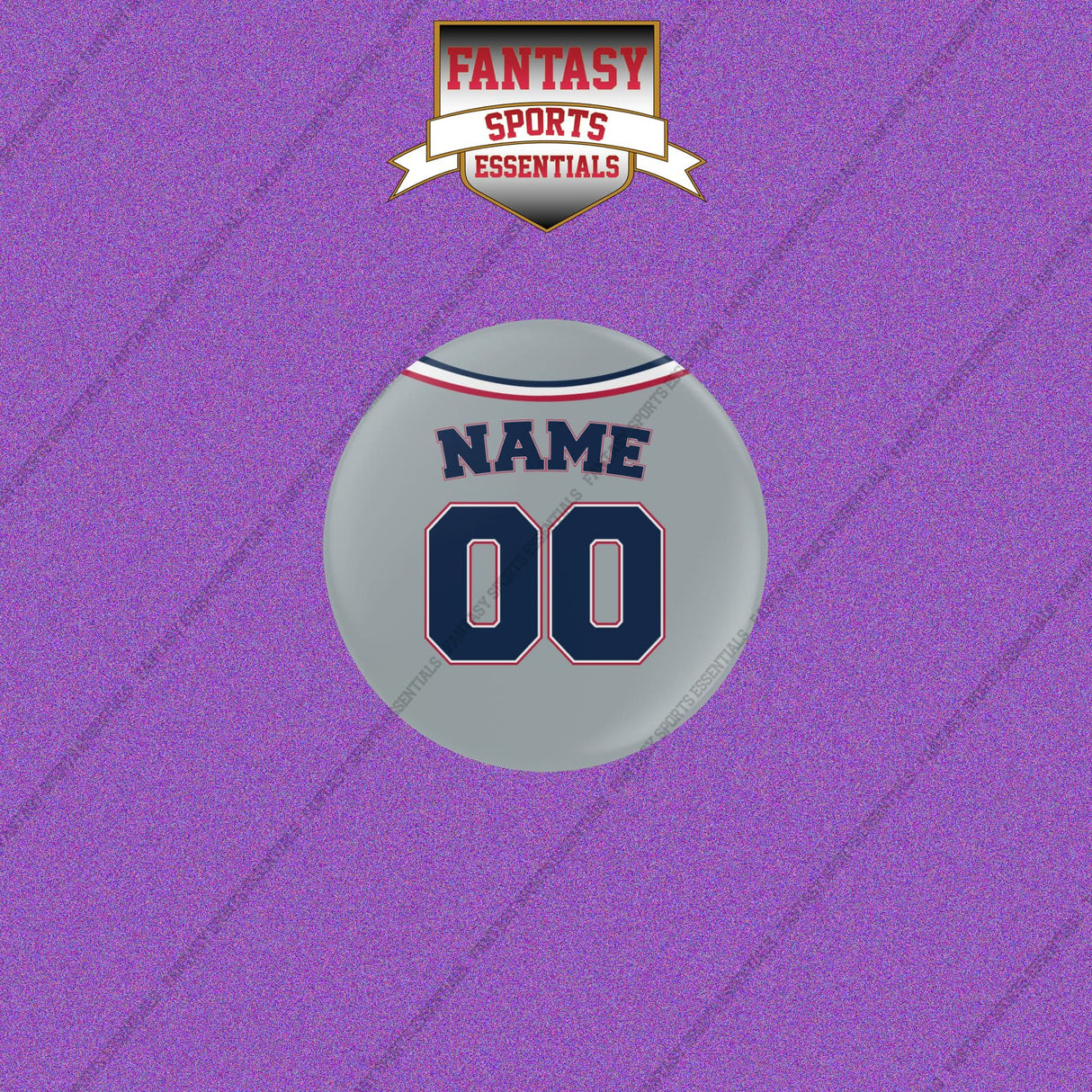 Washington Nationals Personalized Current Away Jersey Buttons