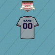 Washington Nationals Personalized Current Away Jersey Car Decals