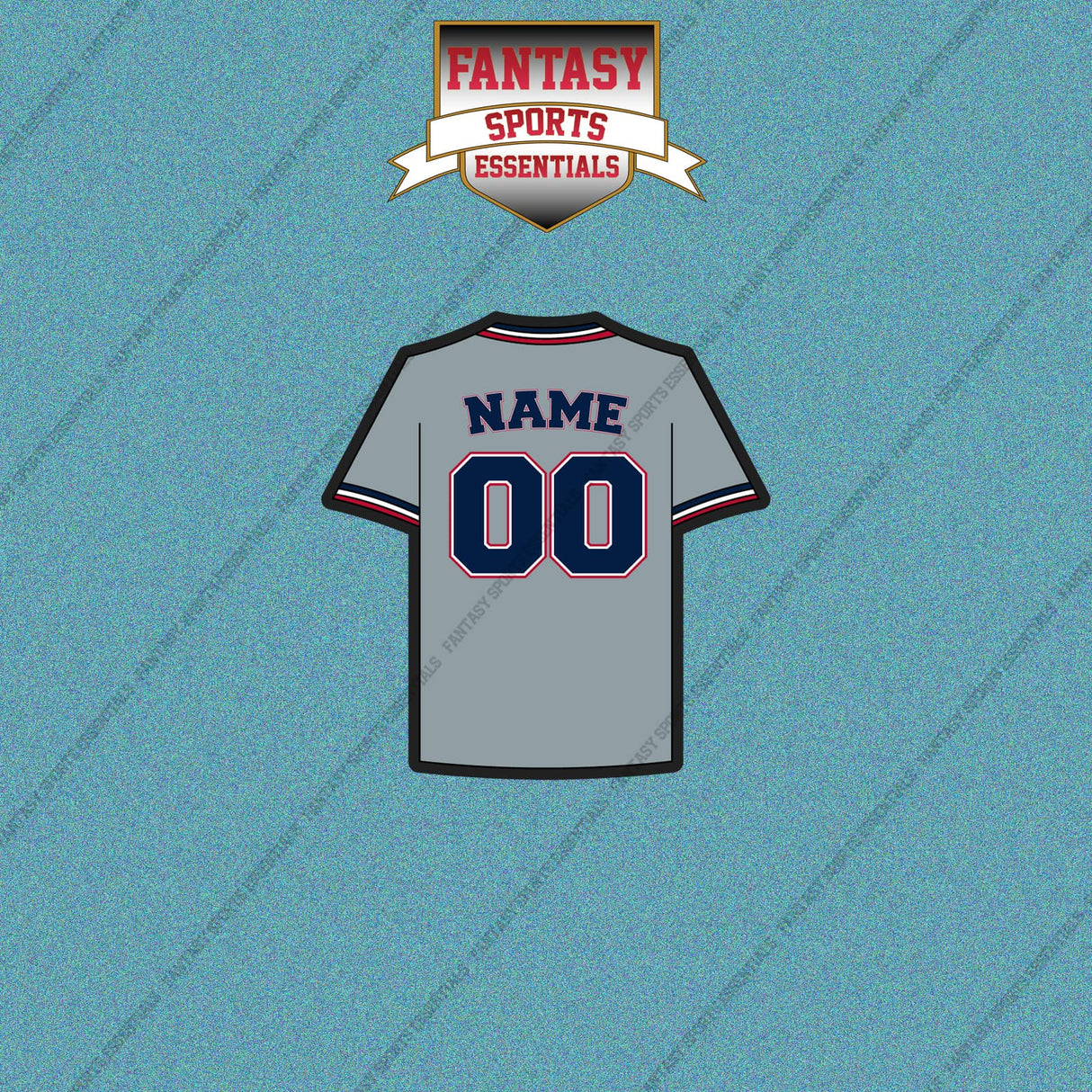 Washington Nationals Personalized Current Away Jersey Car Decals