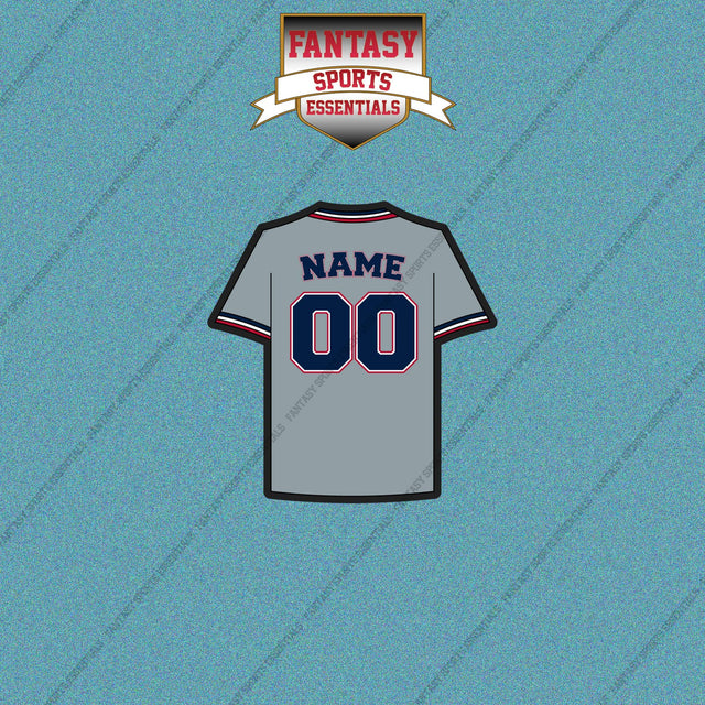 Washington Nationals Personalized Current Away Jersey Car Decals
