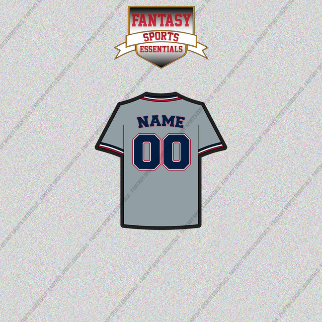 Washington Nationals Personalized Current Away Jersey Glossy Stickers
