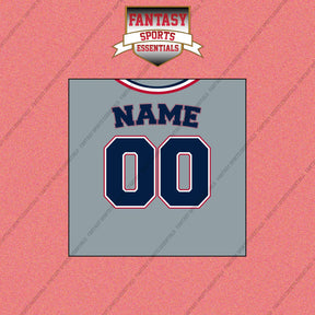 Washington Nationals Personalized Current Away Jersey Wall Art Prints