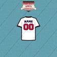 Washington Nationals Personalized Current Home Jersey Car Decals