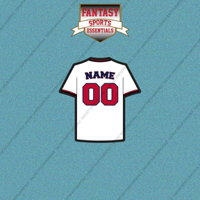 Washington Nationals Personalized Current Home Jersey Car Decals
