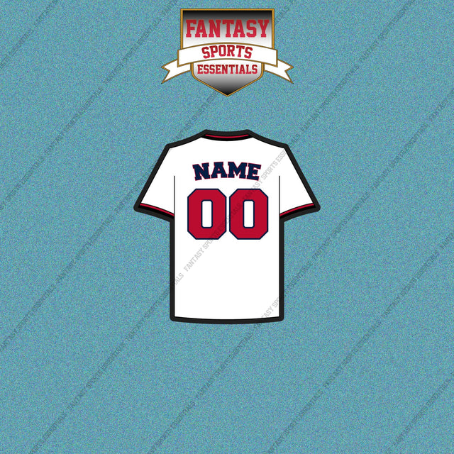 Washington Nationals Personalized Current Home Jersey Car Decals