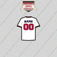 Washington Nationals Personalized Current Home Jersey Glossy Stickers