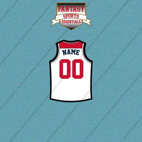 Washington Wizards Personalized Current Away Jersey Car Decals