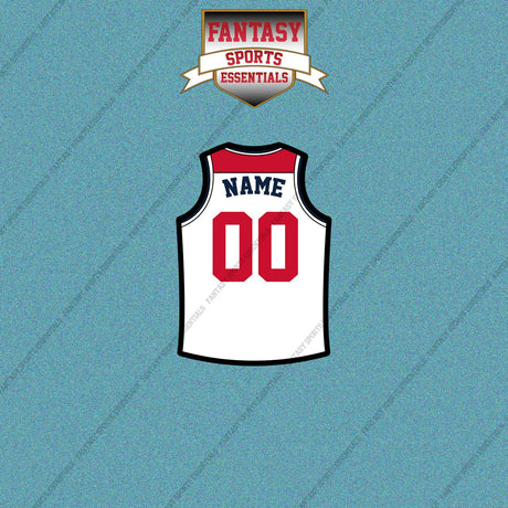 Washington Wizards Personalized Current Away Jersey Car Decals