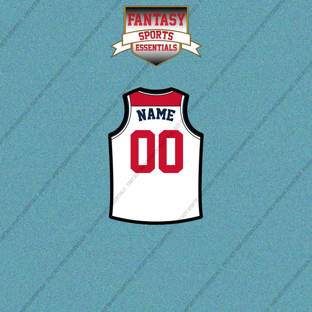 Washington Wizards Personalized Current Away Jersey Car Decals