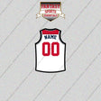 Washington Wizards Personalized Current Away Jersey Glossy Stickers