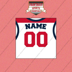 Washington Wizards Personalized Current Away Jersey Wall Art Prints