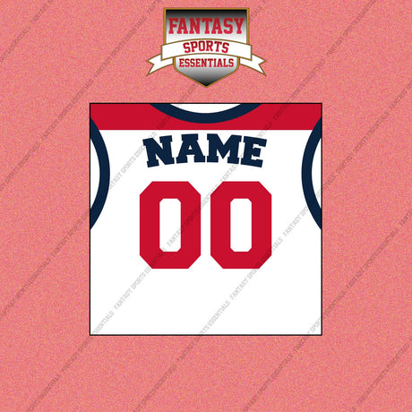 Washington Wizards Personalized Current Away Jersey Wall Art Prints