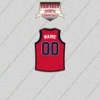 Washington Wizards Personalized Current Home Jersey Glossy Stickers