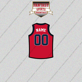Washington Wizards Personalized Current Home Jersey Glossy Stickers