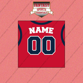 Washington Wizards Personalized Current Home Jersey Wall Art Prints