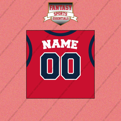 Washington Wizards Personalized Current Home Jersey Wall Art Prints