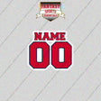 Washington Wizards Personalized Current Name and Number Glossy Stickers