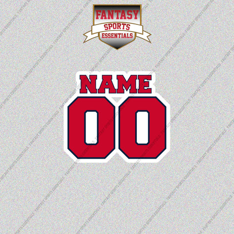 Washington Wizards Personalized Current Name and Number Glossy Stickers
