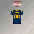 West Virginia Mountaineers Football Personalized Current Home Jersey Magnets
