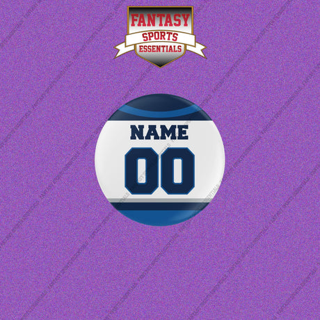 Winnipeg Jets Personalized Current Away Jersey Buttons