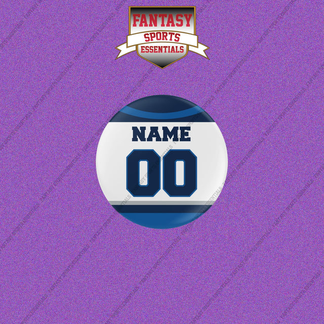 Winnipeg Jets Personalized Current Away Jersey Buttons
