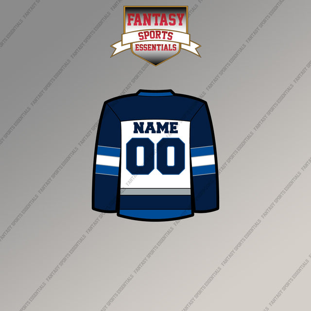 Winnipeg Jets Personalized Current Away Jersey Magnets