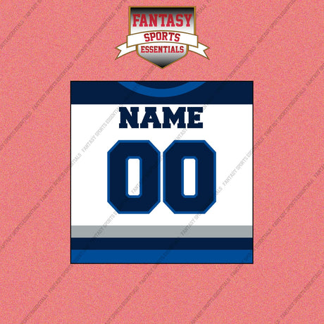 Winnipeg Jets Personalized Current Away Jersey Wall Art Prints