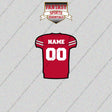 Wisconsin Badgers Football Personalized Home Jersey Glossy Stickers